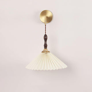 Pleated Wooden Wall Lamp Arkstarhome