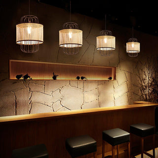 Rattan Aru Pendant Lamp Arkstarhome