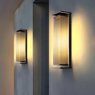 Rectangular Box Solar Outdoor Wall Lamp Arkstarhome