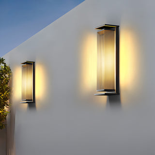 Rectangular Box Solar Outdoor Wall Lamp Arkstarhome