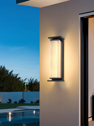 Rectangular Box Solar Outdoor Wall Lamp Arkstarhome