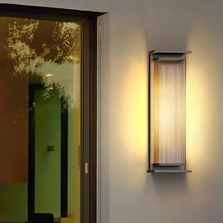 Rectangular Box Solar Outdoor Wall Lamp Arkstarhome