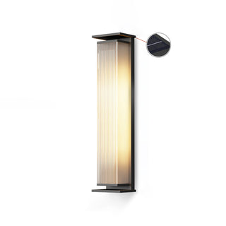 Rectangular Box Solar Outdoor Wall Lamp Arkstarhome