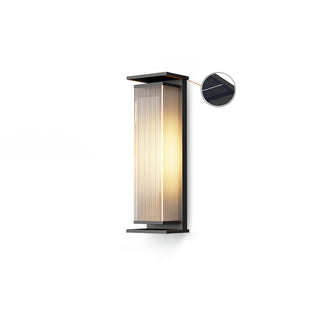 Rectangular Box Solar Outdoor Wall Lamp Arkstarhome