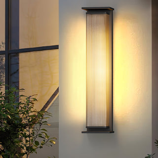 Rectangular Box Solar Outdoor Wall Lamp Arkstarhome