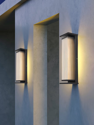 Rectangular Box Solar Outdoor Wall Lamp Arkstarhome