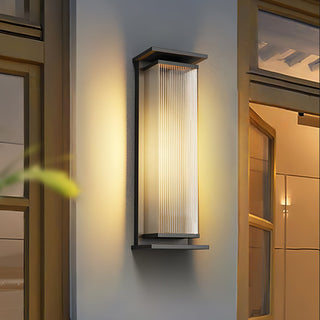 Rectangular Box Solar Outdoor Wall Lamp Arkstarhome