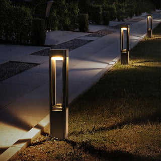Rectangular Column Garden Outdoor Light Arkstarhome