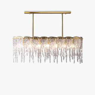 Rectangular Icicle Glass Chandelier Arkstarhome