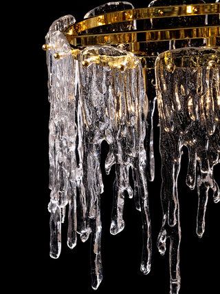 Rectangular Icicle Glass Chandelier Arkstarhome