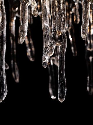 Rectangular Icicle Glass Chandelier Arkstarhome
