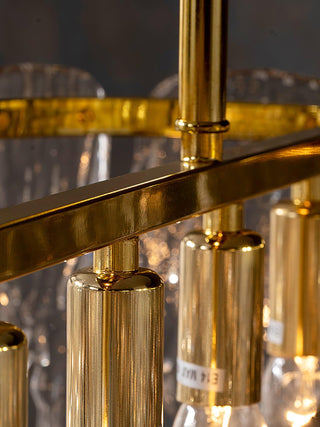 Rectangular Icicle Glass Chandelier Arkstarhome
