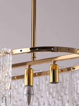 Rectangular Icicle Glass Chandelier Arkstarhome