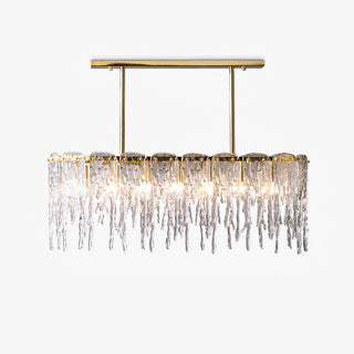 Rectangular Icicle Glass Chandelier Arkstarhome