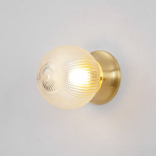 Reeded Globe Flush Ceiling Light Arkstarhome