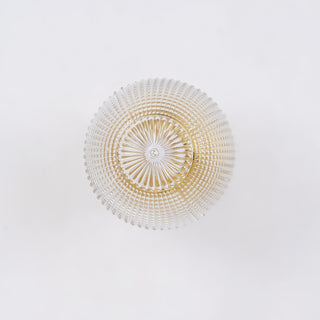 Reeded Globe Flush Ceiling Light Arkstarhome