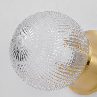 Reeded Globe Flush Ceiling Light Arkstarhome