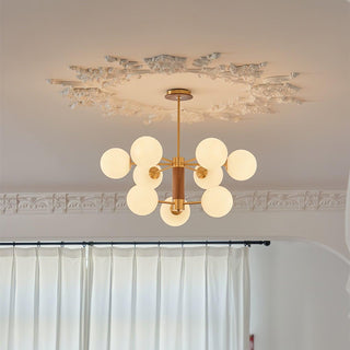 Ribbed Babble Glass Chandelier Arkstarhome