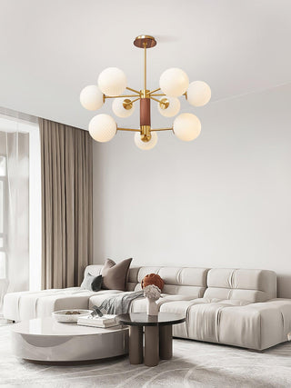 Ribbed Babble Glass Chandelier Arkstarhome