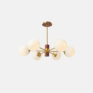 Ribbed Babble Glass Chandelier Arkstarhome
