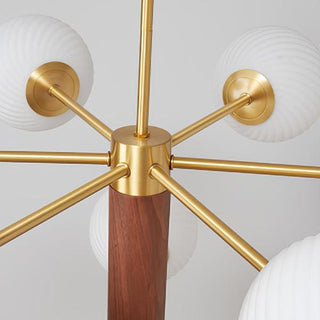 Ribbed Babble Glass Chandelier Arkstarhome