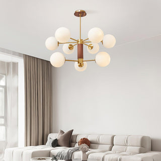 Ribbed Babble Glass Chandelier Arkstarhome