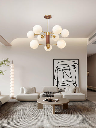 Ribbed Babble Glass Chandelier Arkstarhome