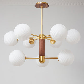 Ribbed Babble Glass Chandelier Arkstarhome