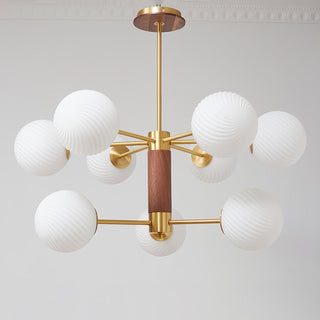 Ribbed Babble Glass Chandelier Arkstarhome