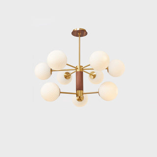 Ribbed Babble Glass Chandelier Arkstarhome
