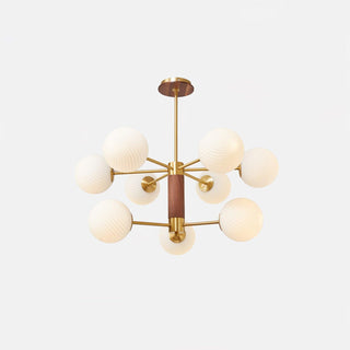 Ribbed Babble Glass Chandelier Arkstarhome
