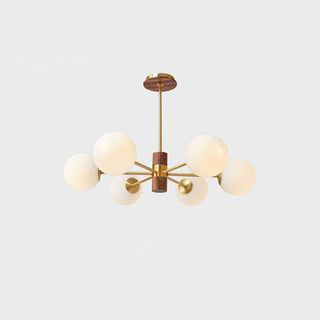 Ribbed Babble Glass Chandelier Arkstarhome