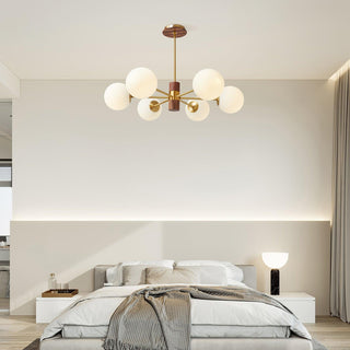 Ribbed Babble Glass Chandelier Arkstarhome