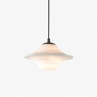 Saucer Alabaster Pendant Light Arkstarhome