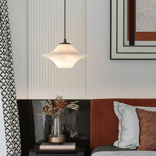 Saucer Alabaster Pendant Light Arkstarhome