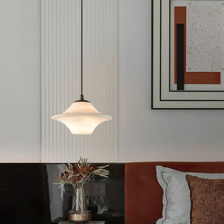 Saucer Alabaster Pendant Light Arkstarhome
