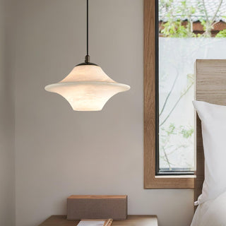 Saucer Alabaster Pendant Light Arkstarhome