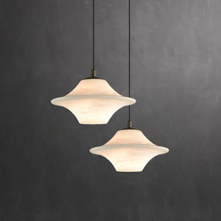 Saucer Alabaster Pendant Light Arkstarhome