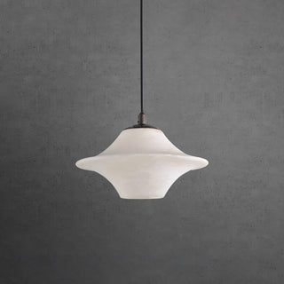 Saucer Alabaster Pendant Light Arkstarhome