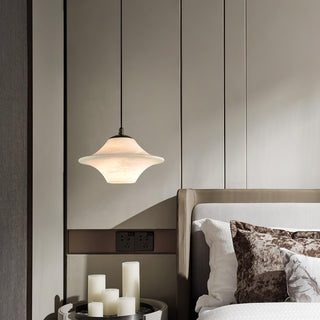 Saucer Alabaster Pendant Light Arkstarhome