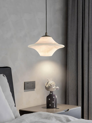 Saucer Alabaster Pendant Light Arkstarhome