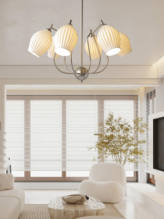 Ceramic Ribbed Chandelier Arkstarhome