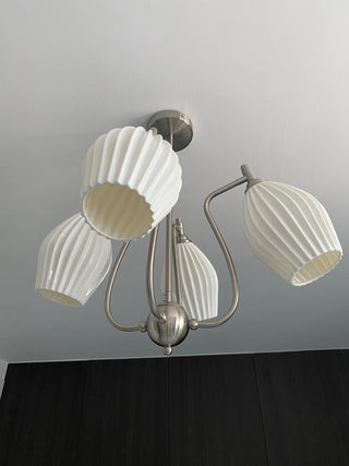 Ceramic Ribbed Chandelier Arkstarhome
