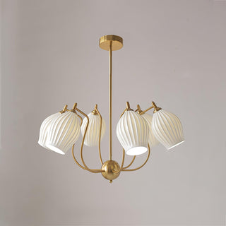 Ceramic Ribbed Chandelier Arkstarhome
