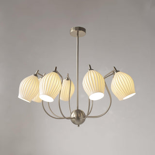 Ceramic Ribbed Chandelier Arkstarhome