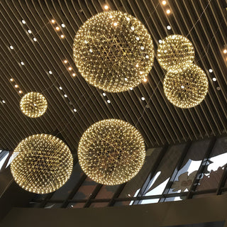 Gold Spark Ball Pendant Light Arkstarhome