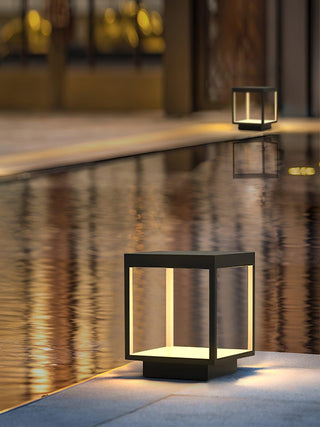 Square Frame Post Outdoor Light Arkstarhome