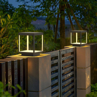 Square Frame Post Outdoor Light Arkstarhome