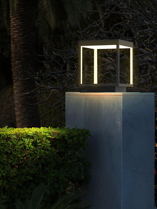 Square Frame Post Outdoor Light Arkstarhome