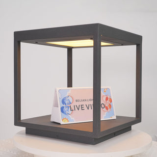 Square Frame Post Outdoor Light Arkstarhome